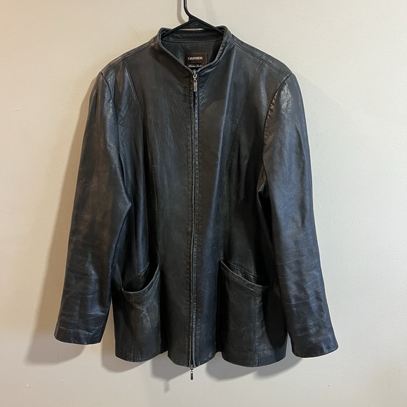 Danier Canada Jackets & Blazers - DANIER Canada Genuine Italian Leather Women Coat Jacket Black 2XL